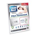 CleanRest PRO Pillow Encasement, 100% Polyester, King, 20x36, White